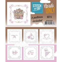 Cartes seules Stitch and do  - Set n°5