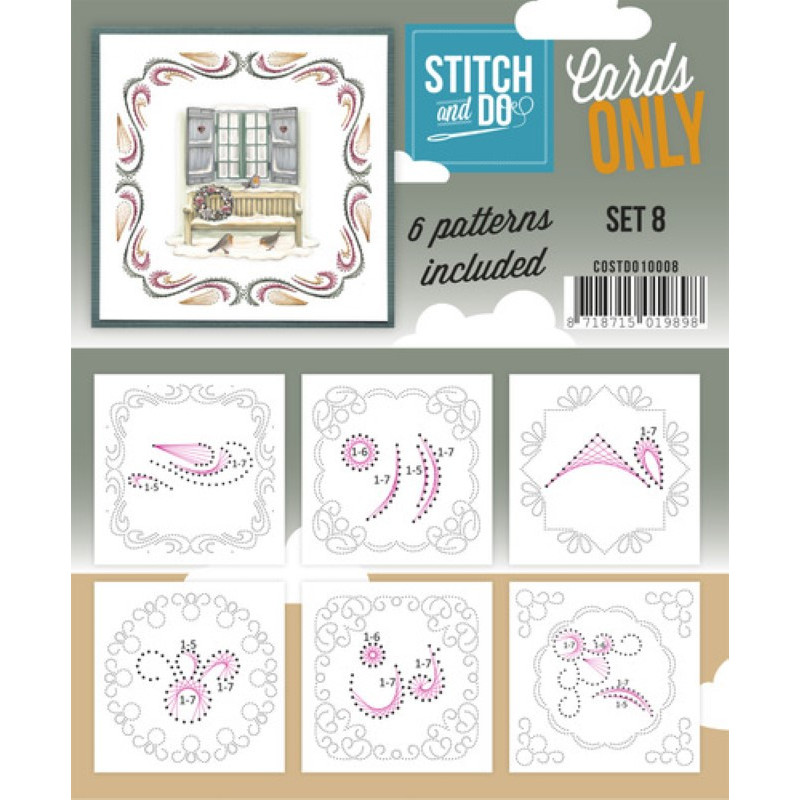 Cartes seules Stitch and do  - Set n°8