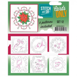 Cartes seules Stitch and do  - Set n°12