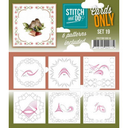 Cartes seules Stitch and do  - Set n°19