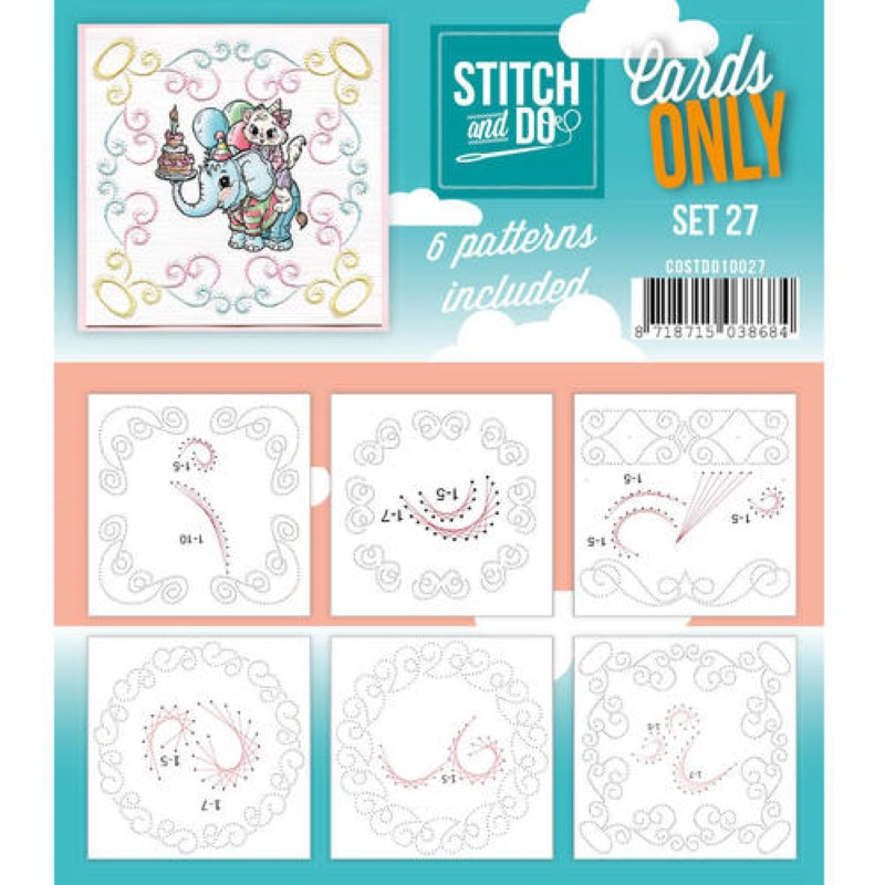 Cartes seules Stitch and do  - Set n°27