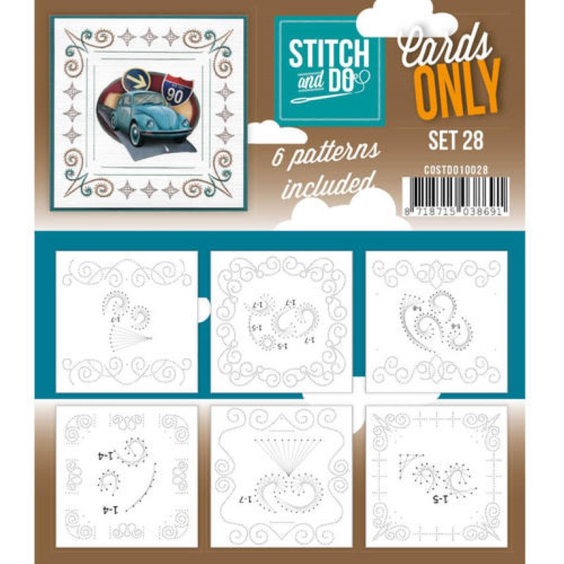 Cartes seules Stitch and do  - Set n°28