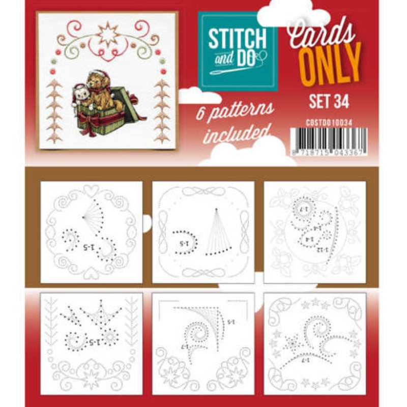 Cartes seules Stitch and do  - Set n°34