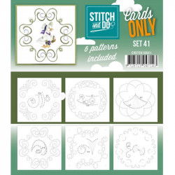 Cartes à broder seules Stitch and do  - Set n°41