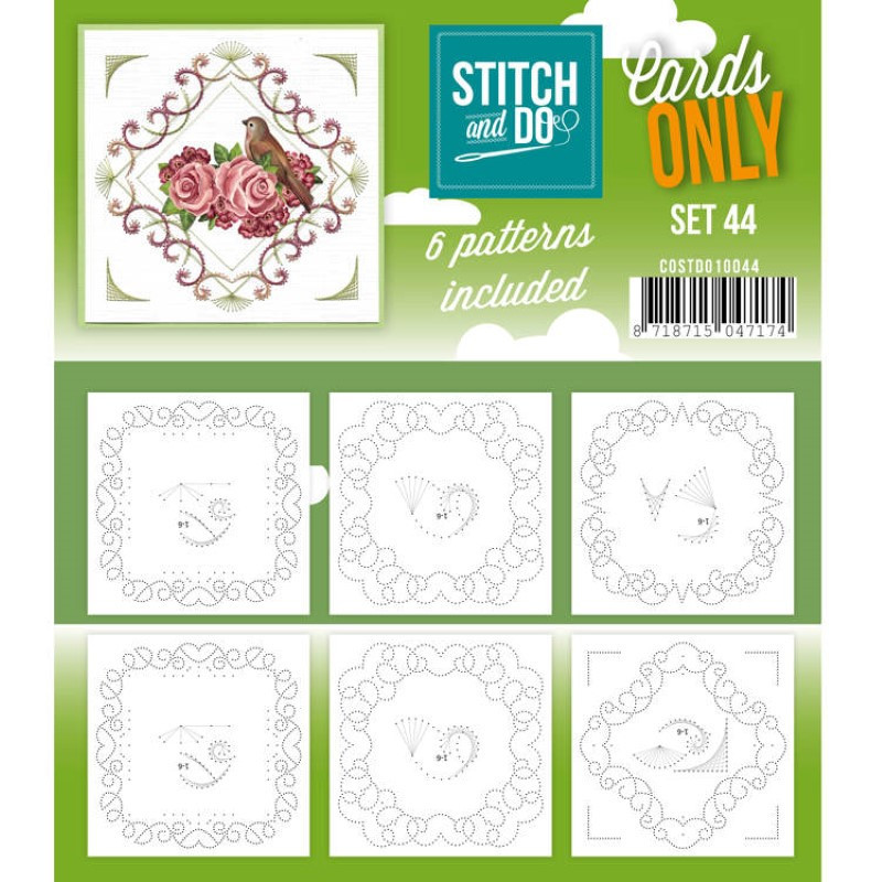 Cartes à broder seules Stitch and do  - Set n°44