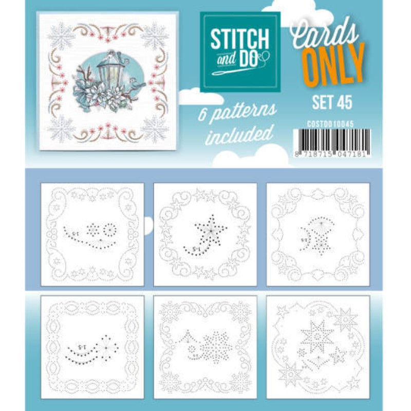 Cartes à broder seules Stitch and do  - Set n°45