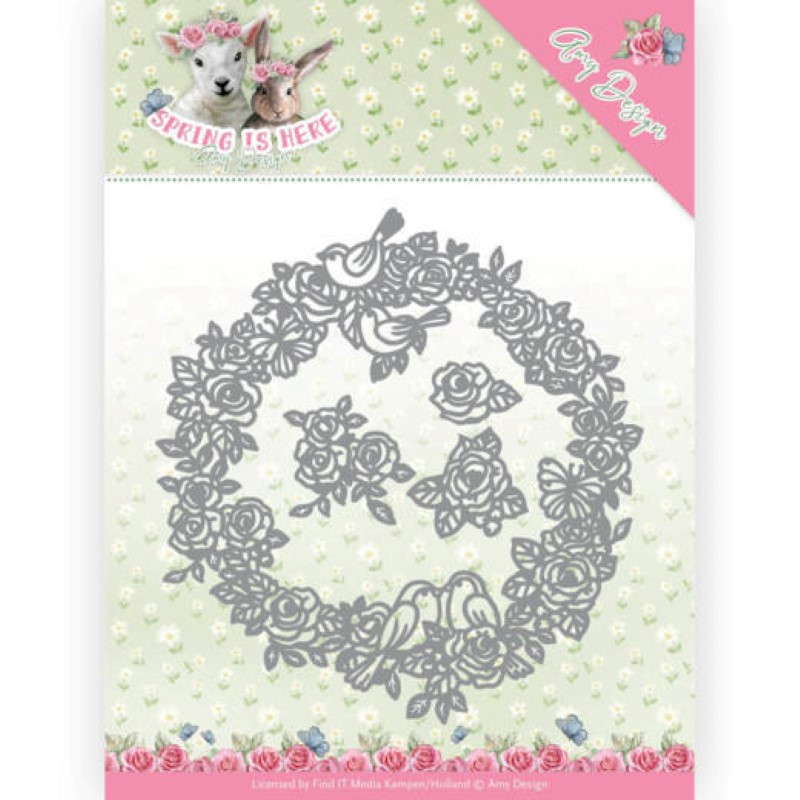 Die - amy design - Spring is here - Cercles de roses 12.1x12.8 cm Die - amy design - Spring is here - Cercles de roses 12.1x12.8 cm