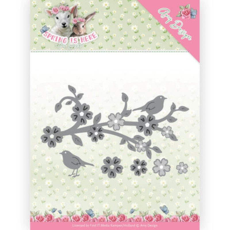 Die - amy design - Spring is here - Branche fleurie 11.7x6.6 cm Die - amy design - Spring is here - Branche fleurie 11.7x6.6 cm