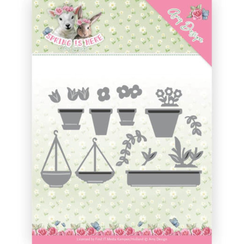 Die - amy design - Spring is here - Pots de fleurs 10x6.3 cm Die - amy design - Spring is here - Pots de fleurs 10x6.3 cm