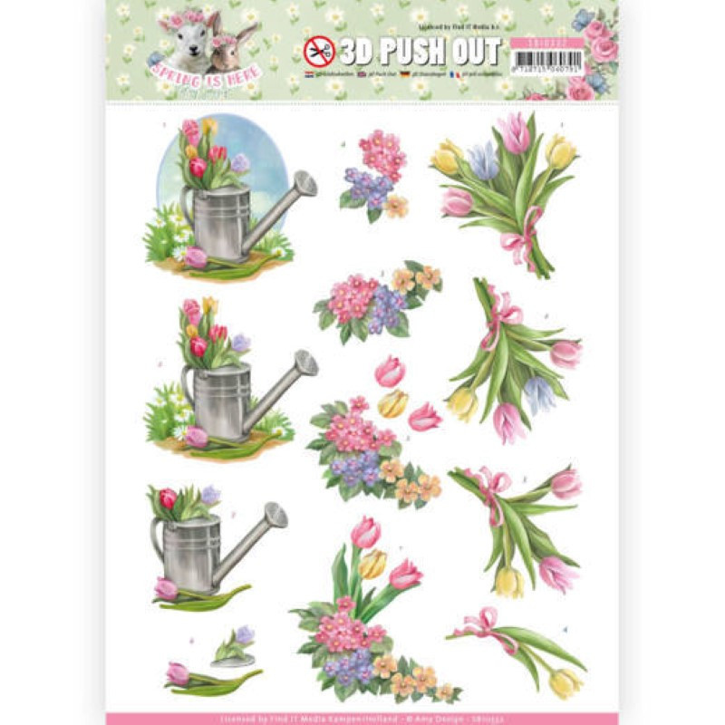 Carte 3D prédéc. - Amy design - Spring is here - Tulipes - SB10332 Carte 3D prédéc. - Amy design - Spring is here - Tulipes - SB10332