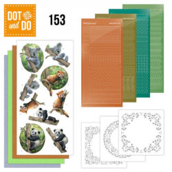 Dot and do 153 - kit Carte 3D  - Animaux sauvages