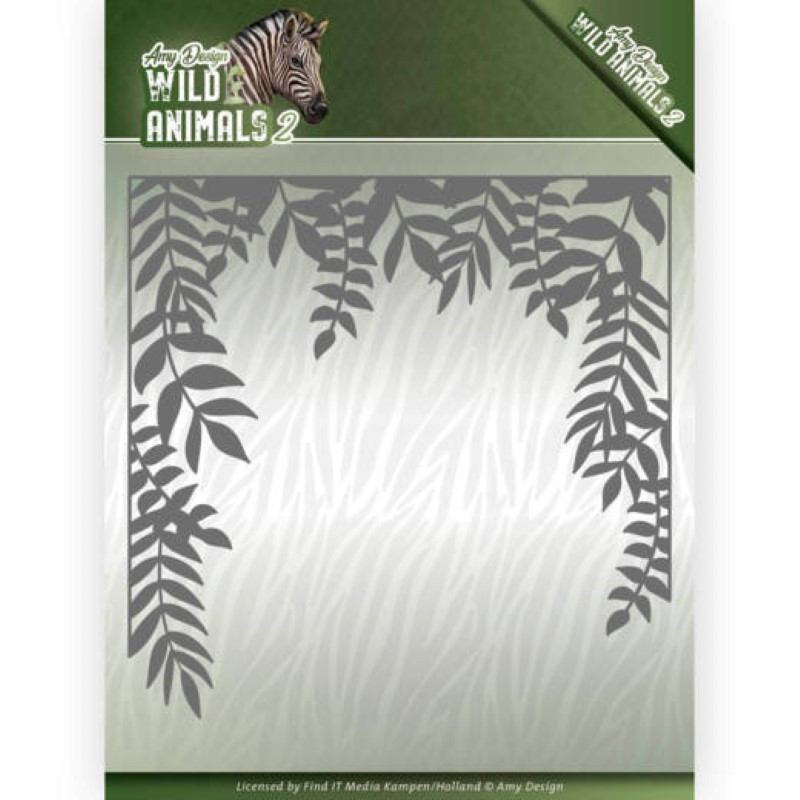 Die - Amy Design - Wild Animals 2 - Cadre Jungle 13x13 cm Die - Amy Design - Wild Animals 2 - Cadre Jungle 13x13 cm