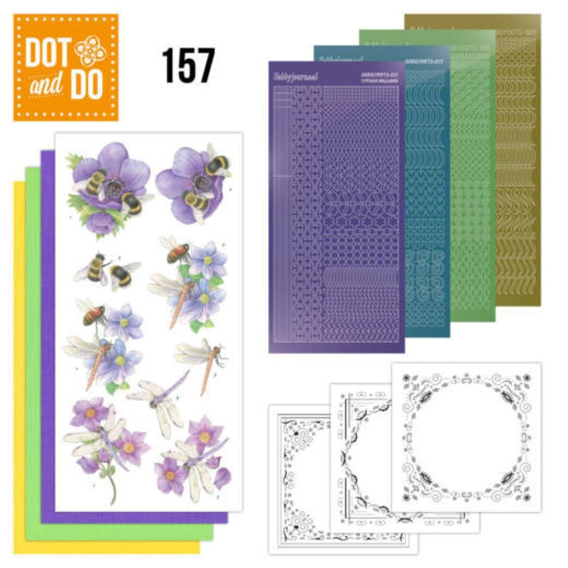 Dot and do 157 - kit Carte 3D  - Abeilles et libellules