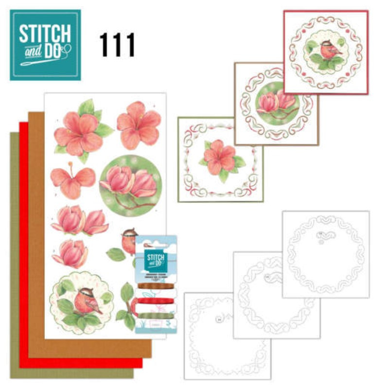 Stitch and do 111 - kit Carte 3D broderie - Beauté de la nature