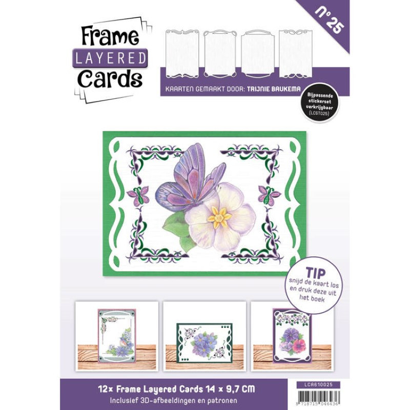 Cartes cadres de fond n°25 - A6 Cartes cadres de fond n°25 - A6