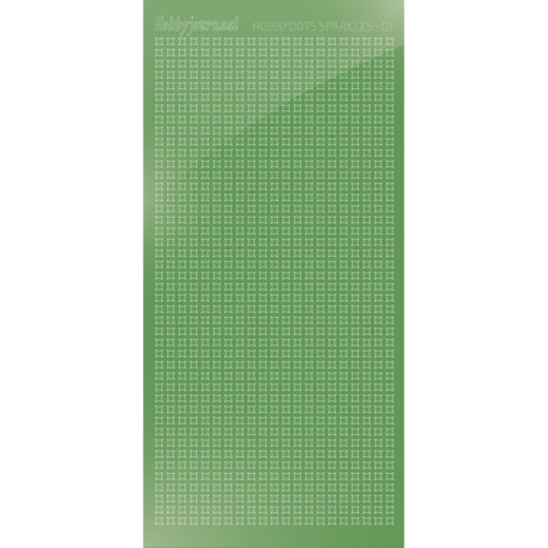 Hobbydots sticker Sparkles 01 Miroir Lime