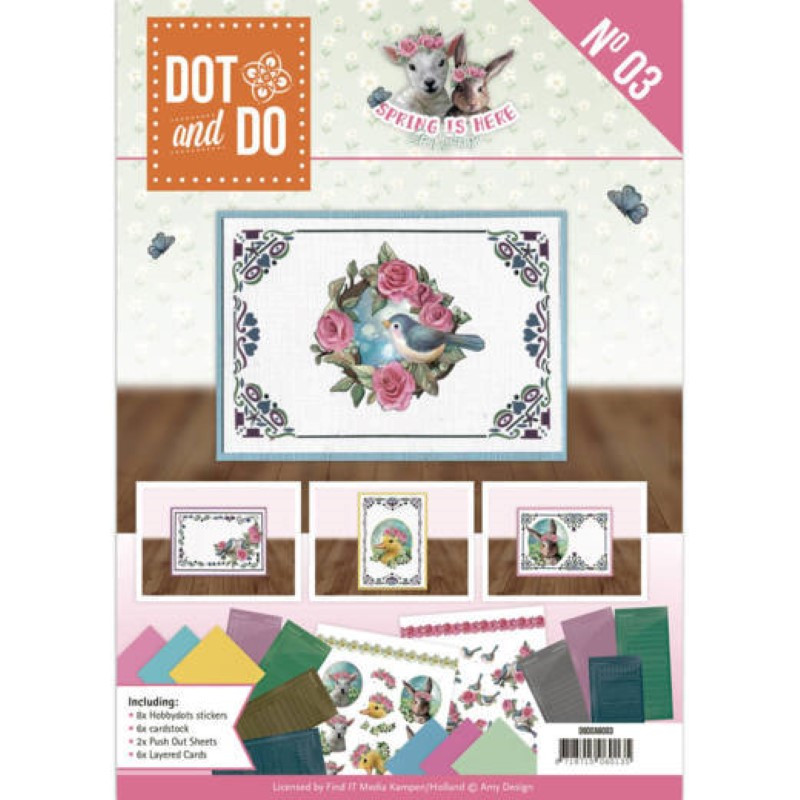 Dot and do Livre n°3 - Kit Carte 3D - C'est le printemps