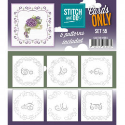 Cartes à broder seules Stitch and do  - Set n°55
