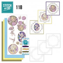 Stitch and do 118 - kit Carte 3D broderie - Nouvel An