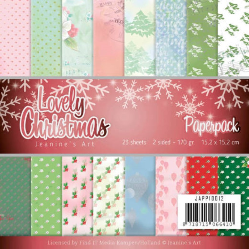 Bloc de papier - Jeanine art - Lovely christmas 15.2 x 15.2 Bloc de papier - Jeanine art - Lovely christmas 15.2 x 15.2