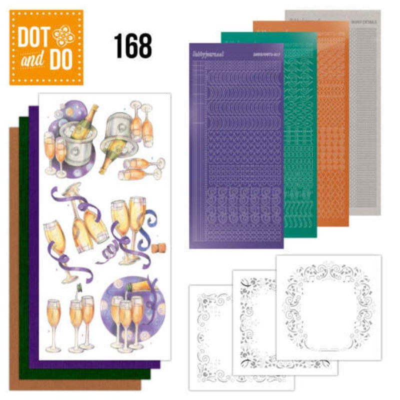 Dot and do 168 - kit Carte 3D  - Champagne