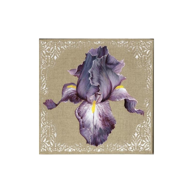 Image pour tableaux 3d GK3030017 Iris violet 30x30 cm