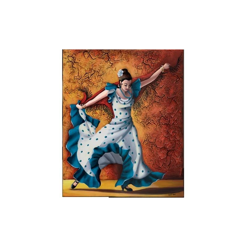 Image pour tableaux 3D - GK2430029 - 24x30 - DANSEUSE FLAMENCO