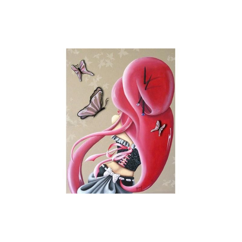 Image pour tableaux 3D - GK3040025 - 30x40 - LILOU PAPILLON