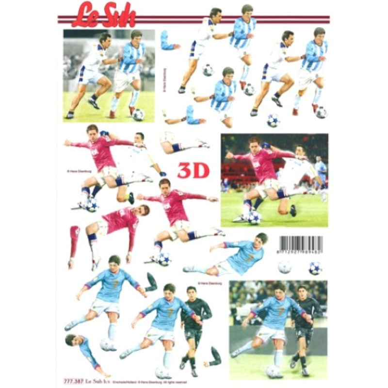 Carte 3D à découper - Joueurs de foot - 777387 Carte 3D à découper - Joueurs de foot - 777387