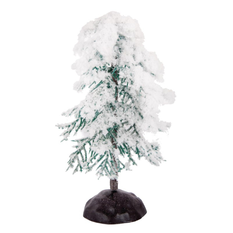 Sapin déco floqué , 14 cm Sapin déco floqué , 14 cm