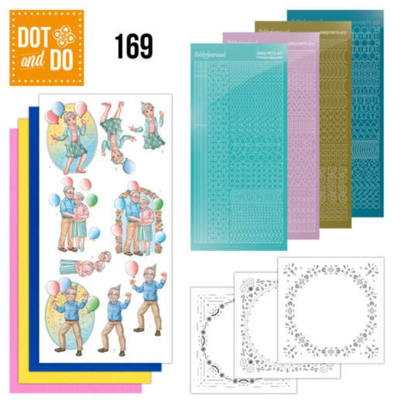Dot and do 169 - kit Carte 3D  - C'est la fête