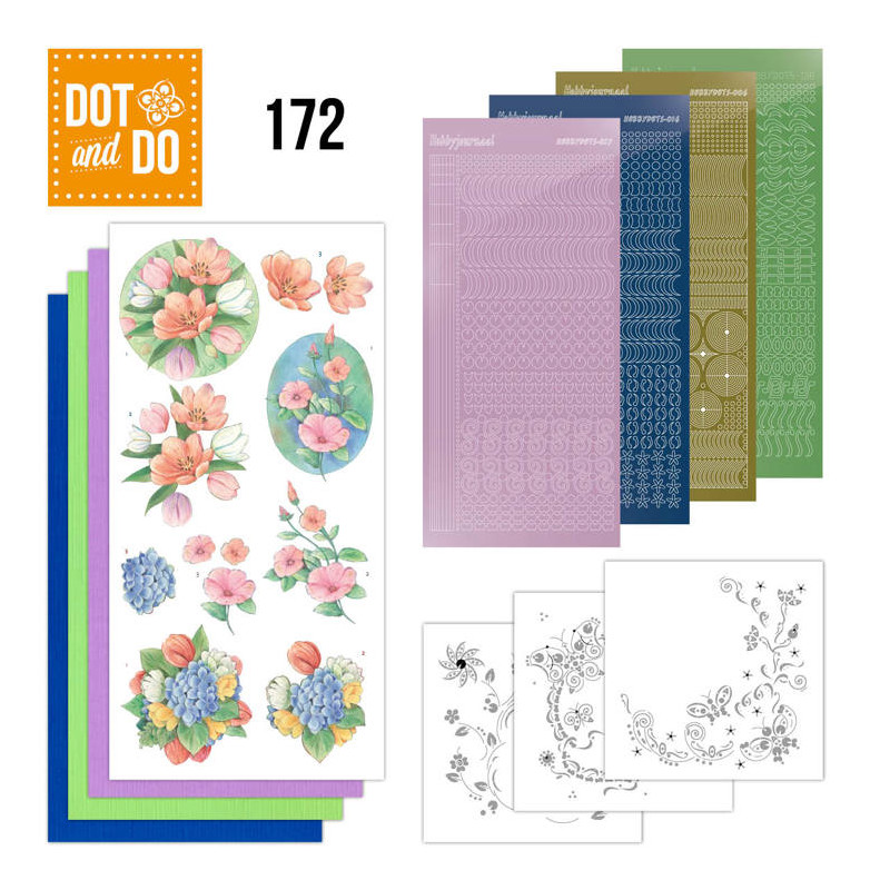 Dot and do 172 - kit Carte 3D  - Fleurs de printemps