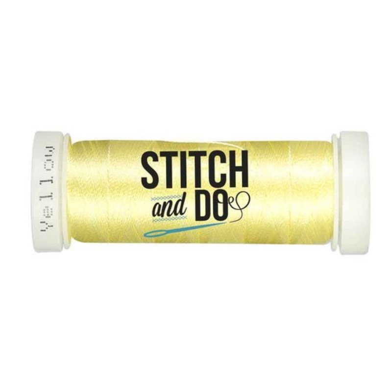 Fils à broder Stitch and Do bobine de 200m Jaune pale