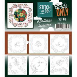 Cartes à broder seules Stitch and do  - Set n°63