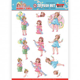 Carte 3D prédéc. - SB10441 - Bubbly girls - Surprise party 2