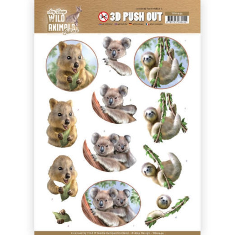 Carte 3D prédéc. - SB10444 - Wild animals - Koala