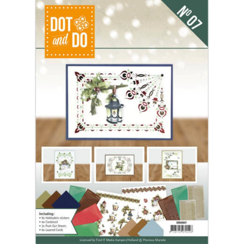 Dot and do Livre n°7 - Kit Carte 3D - Noël