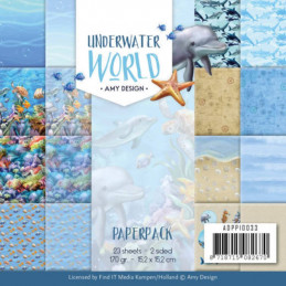 Bloc de papier - Amy Design - Underwater world 15.2 x 15.2