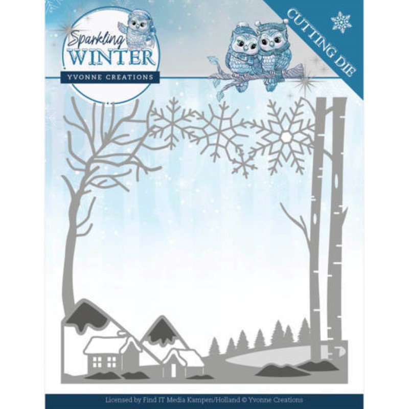 Dies - Yvonne Creations - Sparkling winter - Paysage hiver Dies - Yvonne Creations - Sparkling winter - Paysage hiver