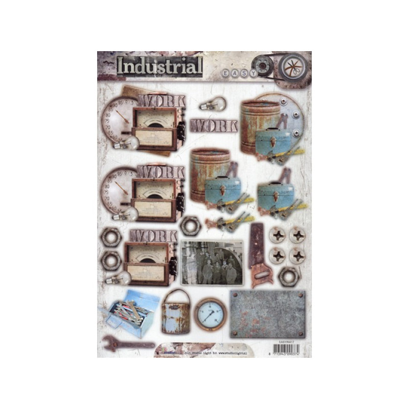 Carte 3D prédéc. - n°417 - Industriel outils