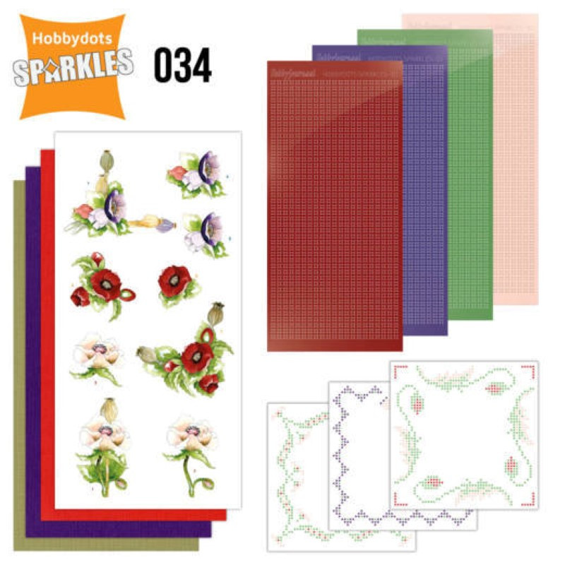 Kit Sparkles Set 34 - Fleurs délicates Pavots Kit Sparkles Set 34 - Fleurs délicates Pavots