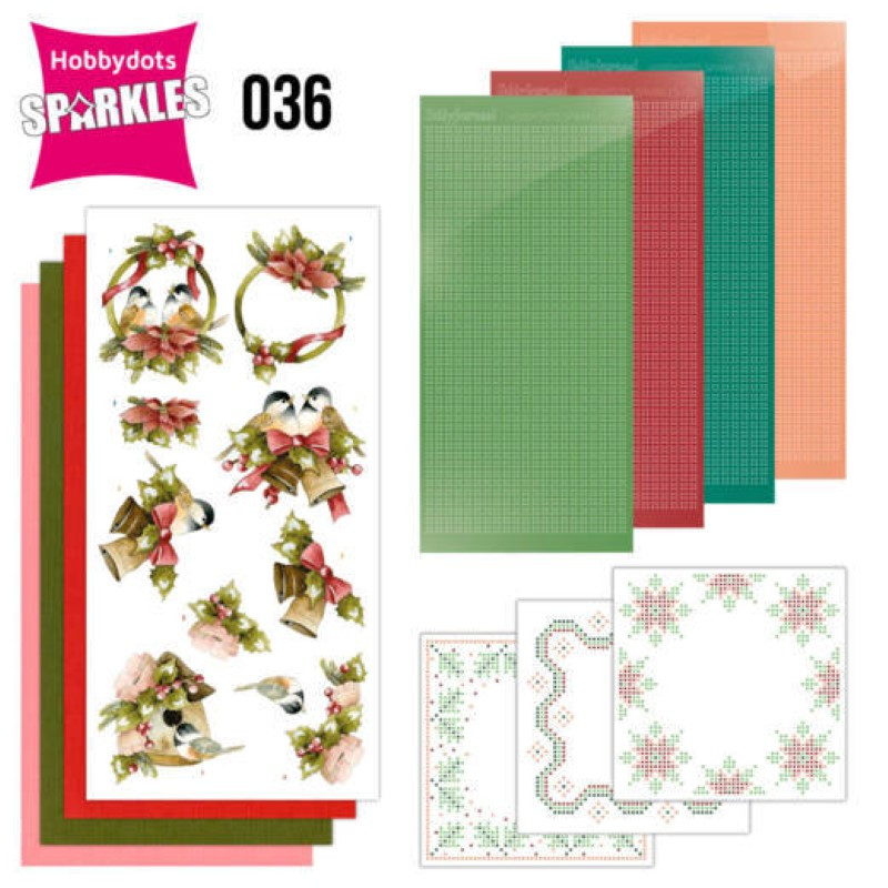 Kit Sparkles Set 36 - Oiseaux à Noël Kit Sparkles Set 36 - Oiseaux à Noël