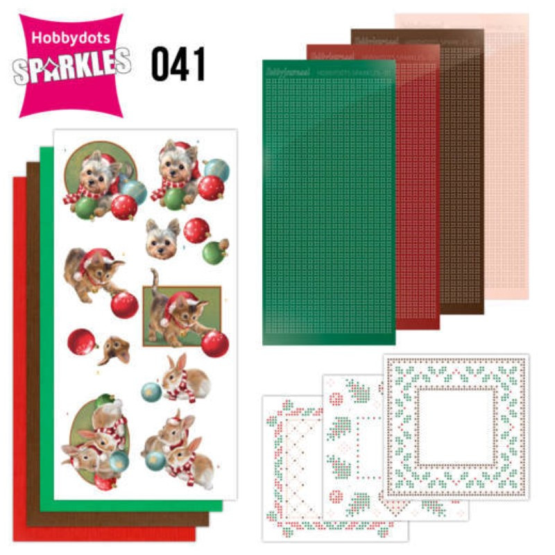 Kit Sparkles Set 41 - Animaux à Noël Kit Sparkles Set 41 - Animaux à Noël