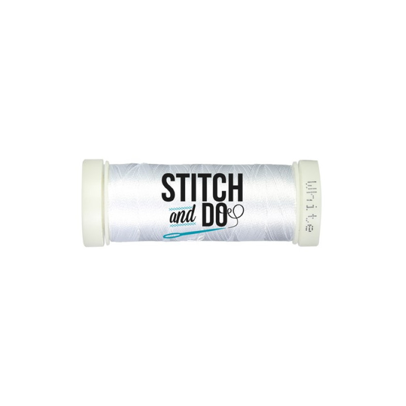 Fils à broder Stitch and Do bobine de 200m Blanc Fils à broder Stitch and Do bobine de 200m Blanc