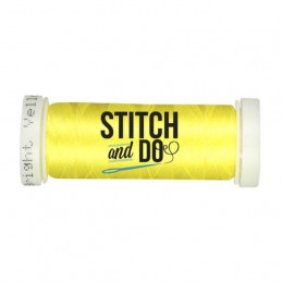 Fils à broder Stitch and Do bobine de 200m Jaune canari
