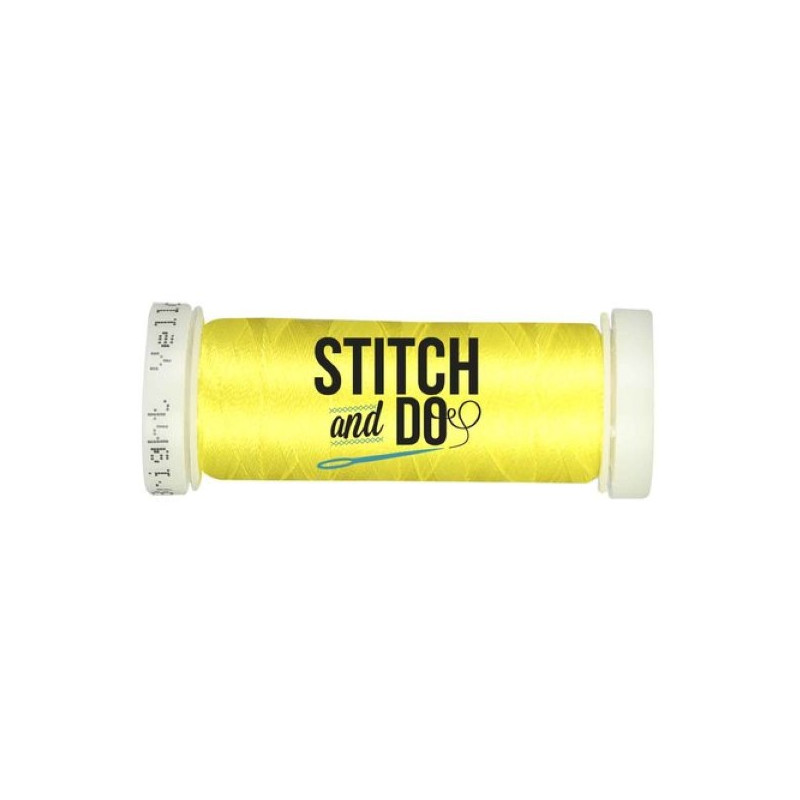 Fils à broder Stitch and Do bobine de 200m Jaune canari