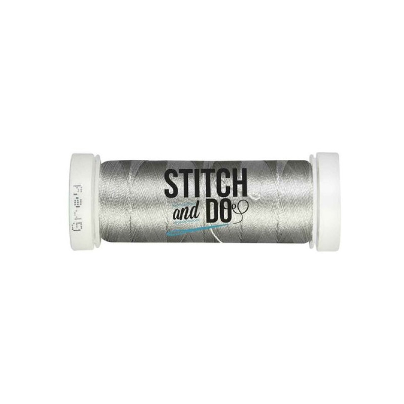 Fils à broder Stitch and Do bobine de 200m Gris Fils à broder Stitch and Do bobine de 200m Gris