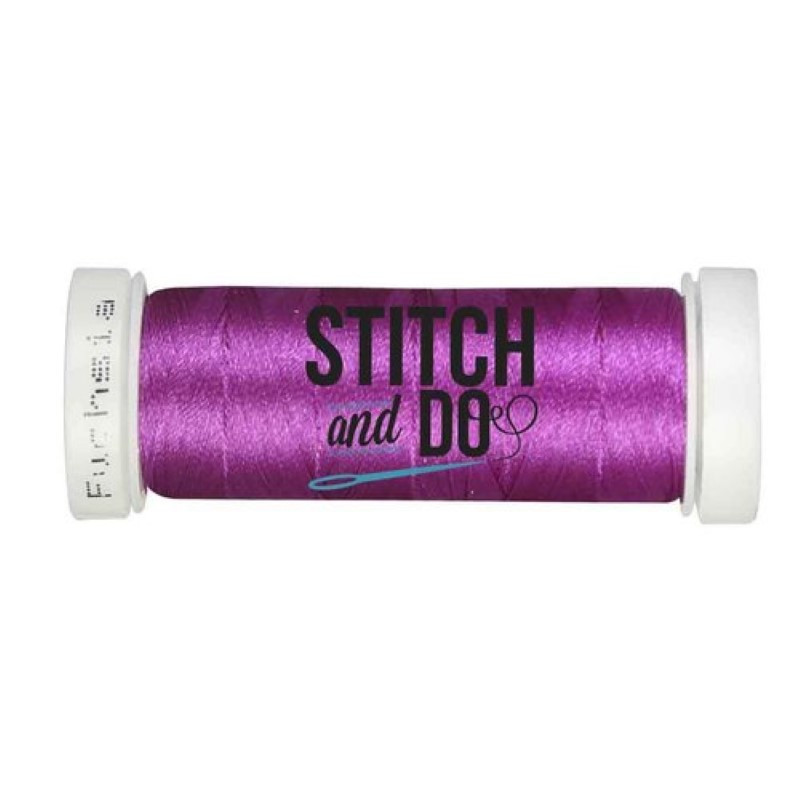 Fils à broder Stitch and Do bobine de 200m Fuchsia