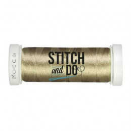 Fils à broder Stitch and Do bobine de 200m Kraft moka