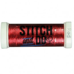 Fils à broder Stitch and Do Métal Rouge bobine de 200m